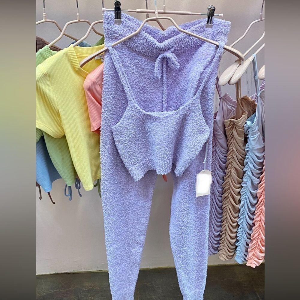 Blashe very comfortable top and pants set purple NWT